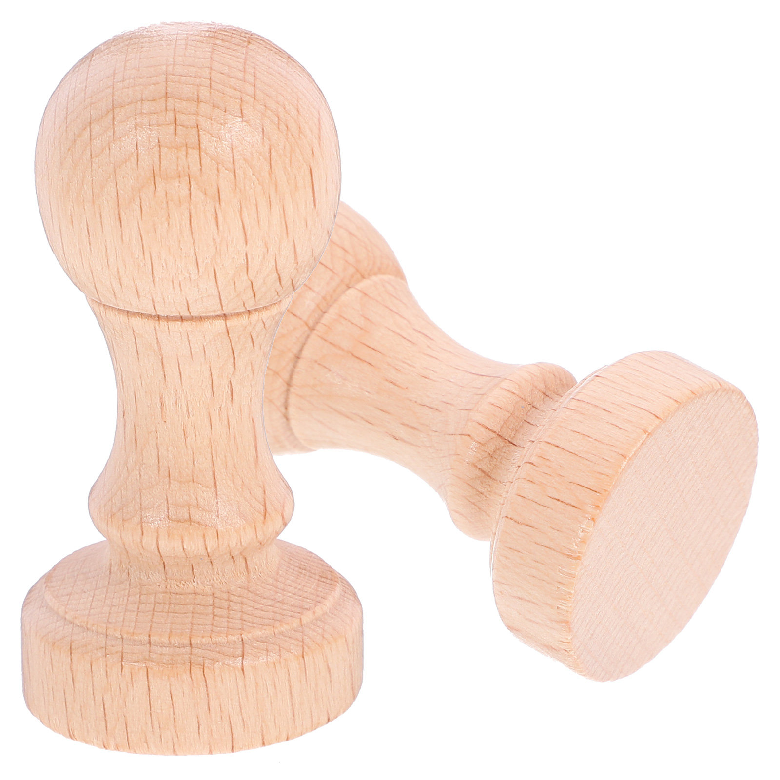 2Pcs Lightweight Wooden Stamp  - Art Craft Letter A 评论和价格