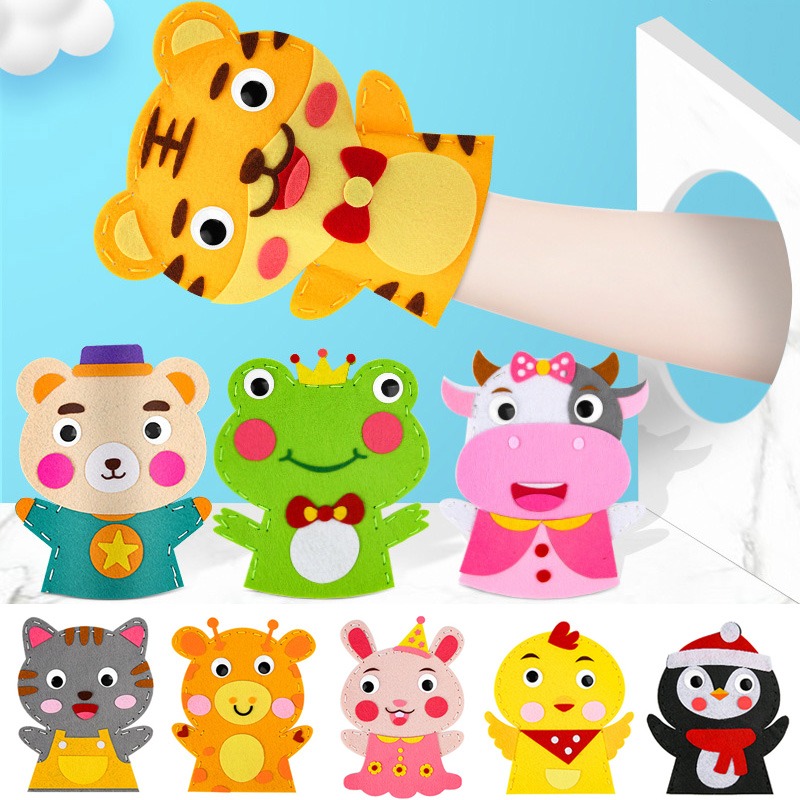 Cute Cartoon Animal Hand Puppe - Art And Craft Nature 评论和价格
