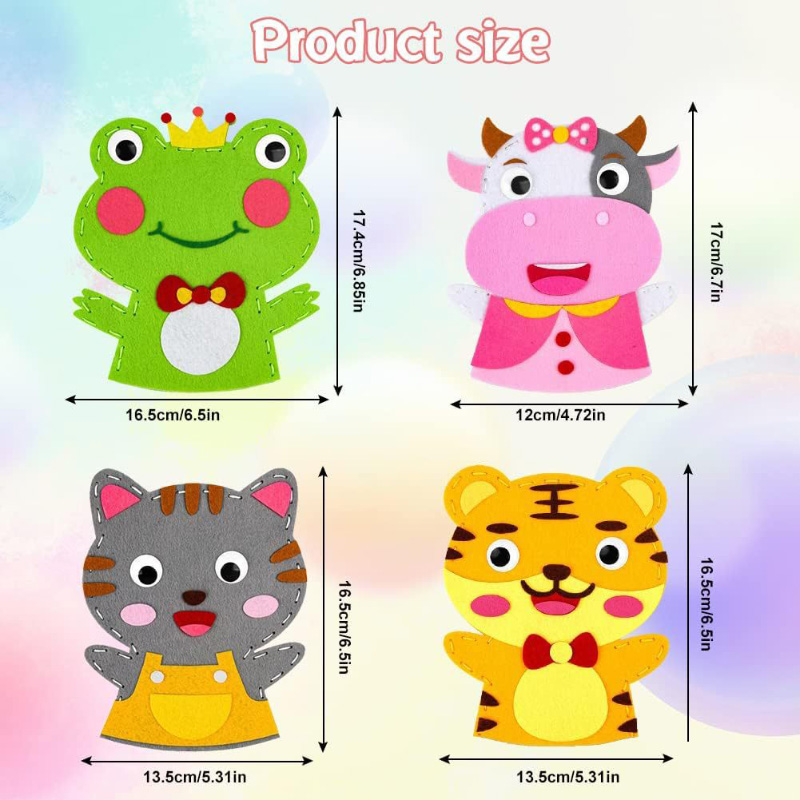Cute Cartoon Animal Hand Puppe - Art And Craft Nature 评论和价格