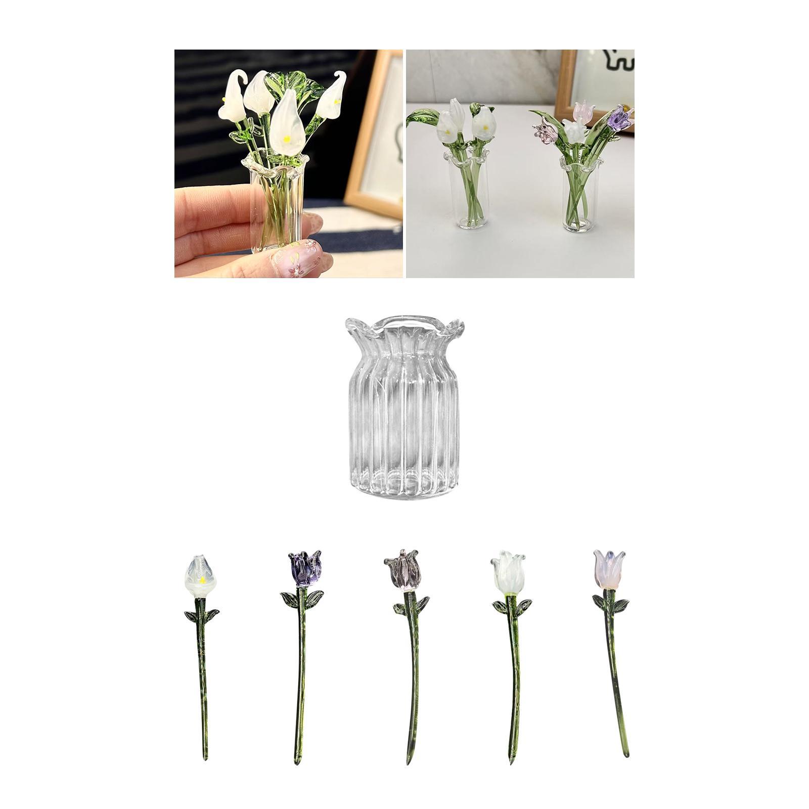 Glass Flower Home Decor Mother - Art Craft Mother'S Day 评论和价格