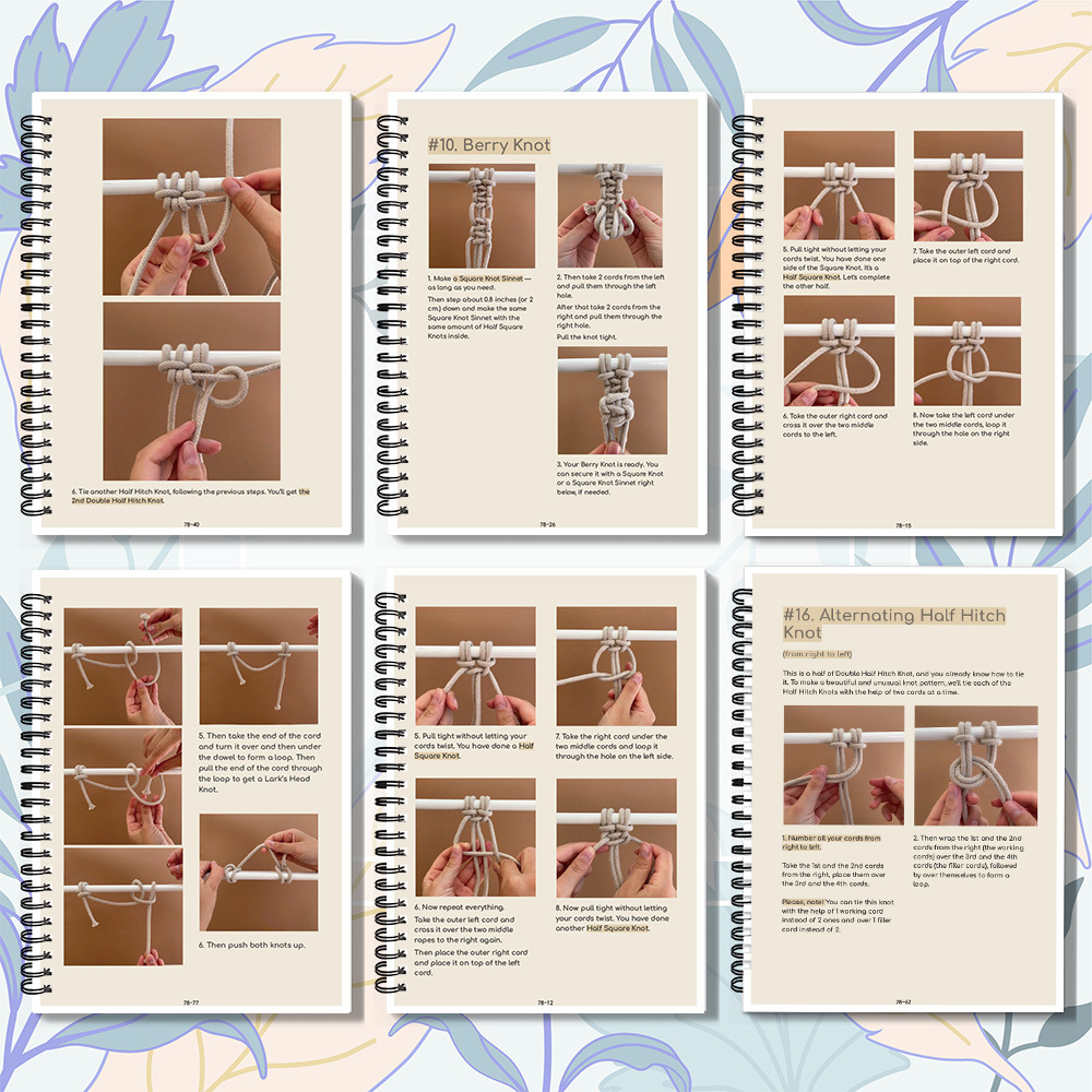 1 Book Spiral Bound Knotting N - Art Craft Notebook 评论和价格