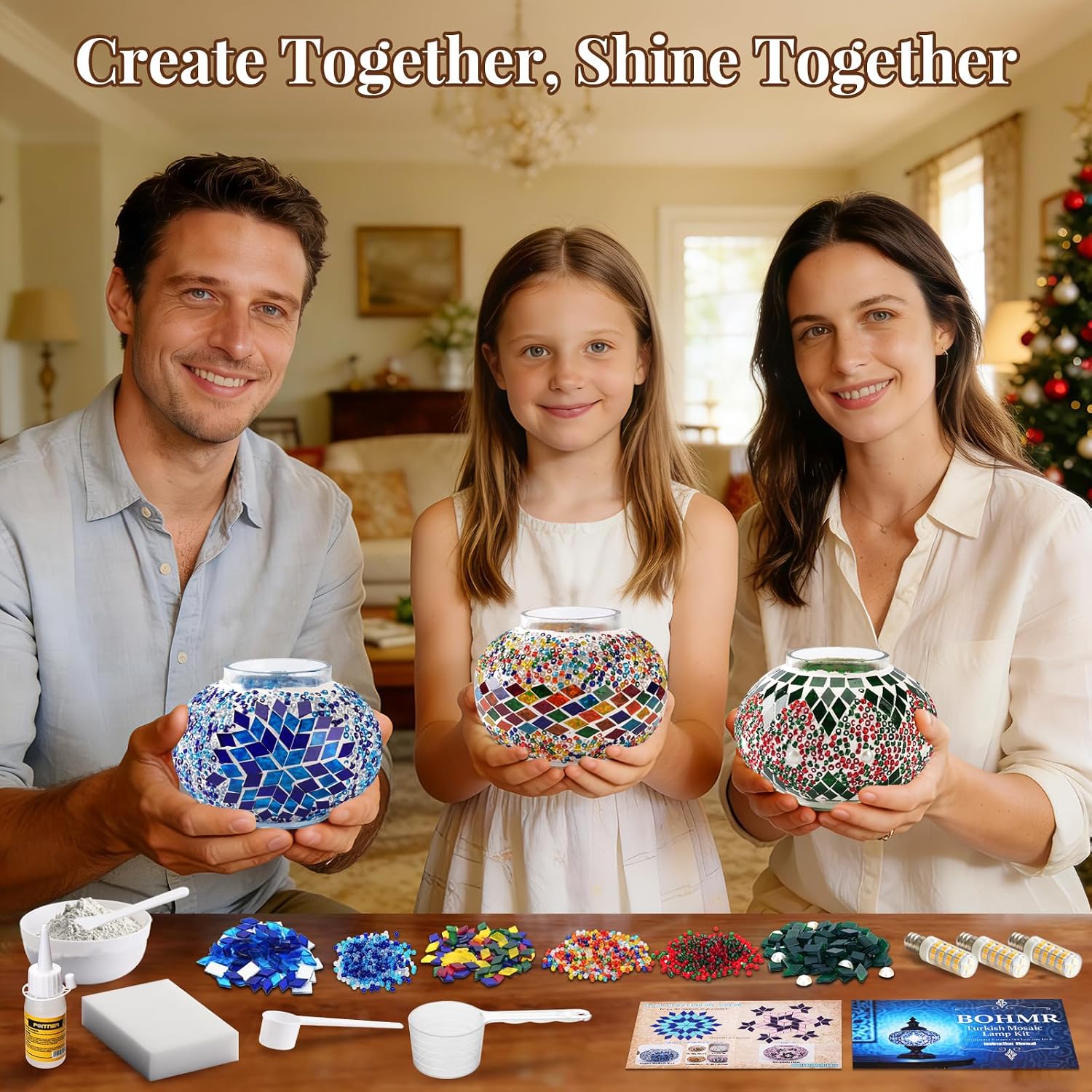 DIY 3 Globe Turkish Mosaic Lam - Art Craft Kit 评论和价格