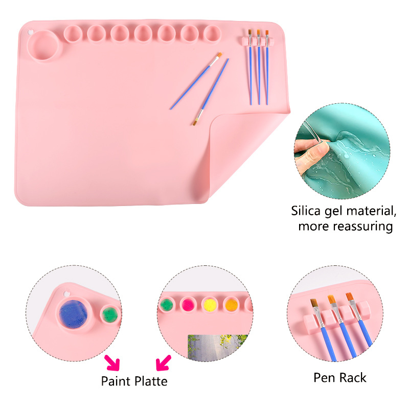 60X40cm Silicone Painting Mat  - Art Craft Clay 评论和价格