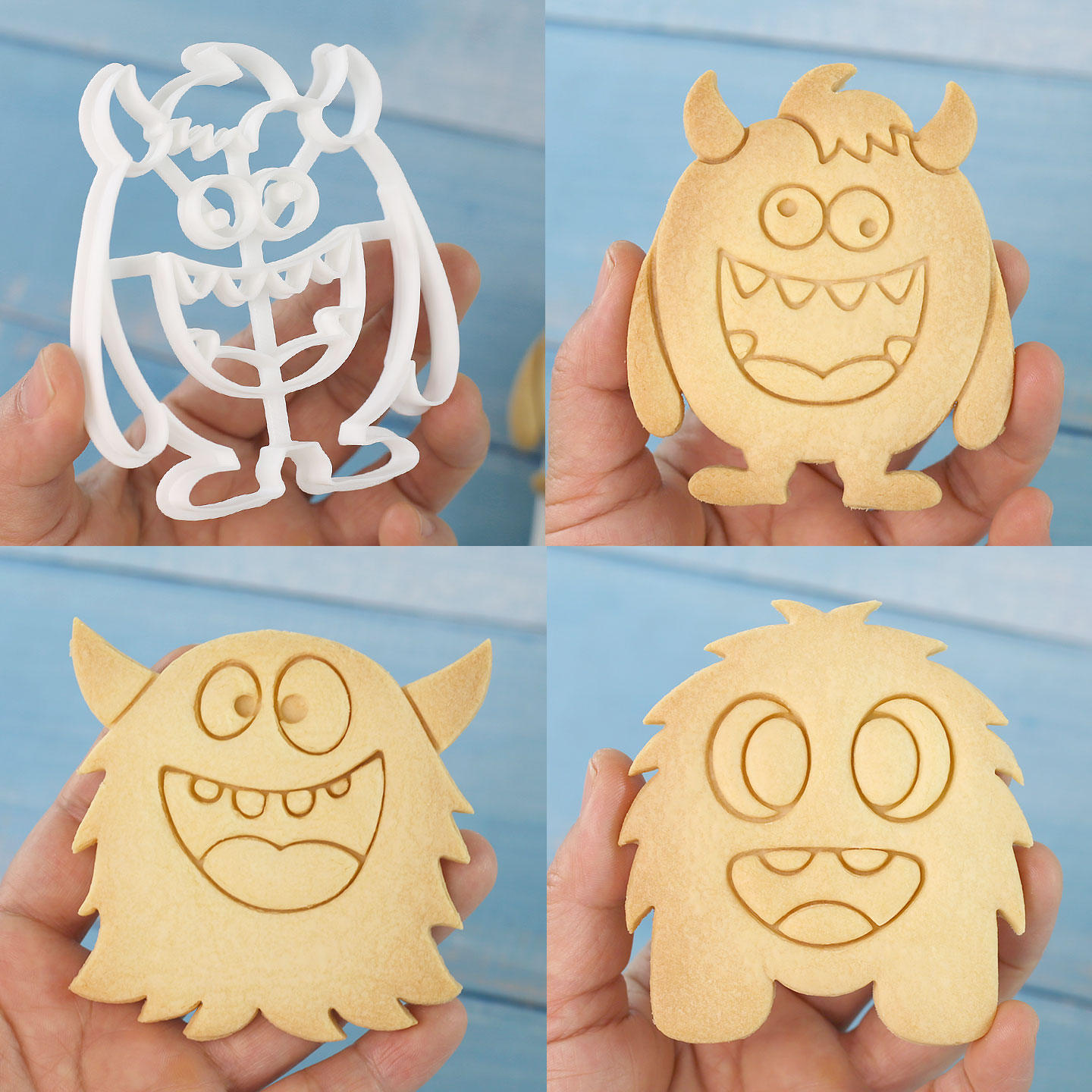 1 Pc/4 Pcs Large Monster Cooki - Art Craft Party 评论和价格