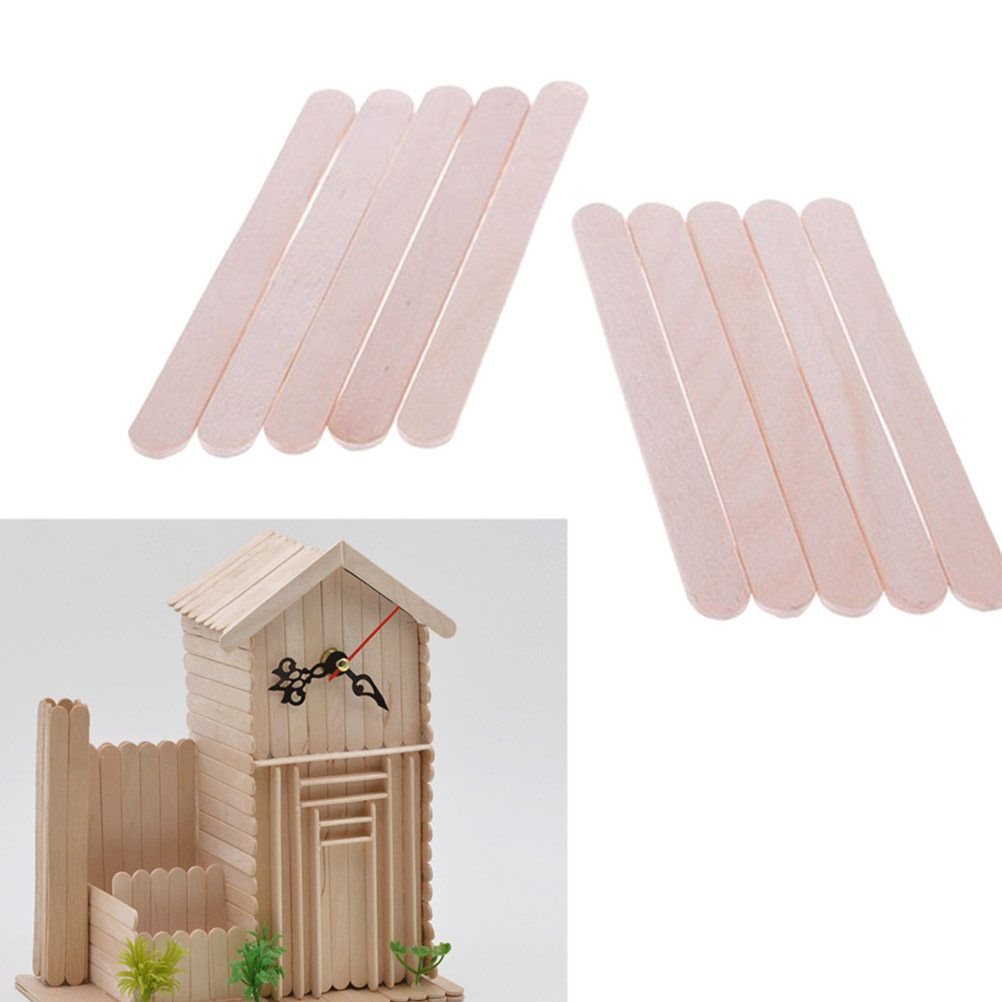 400Pcs Wood Craft Sticks Natur - Art Craft Party 评论和价格