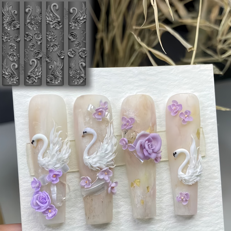 Elegant Swan Rose Bow 3D Flowe - Art Craft Rose 评论和价格