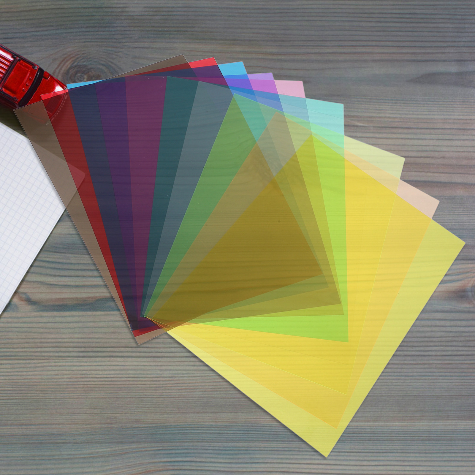 10Pcs PVC Cellophane Colored S - Light Art And Craft 评论和价格