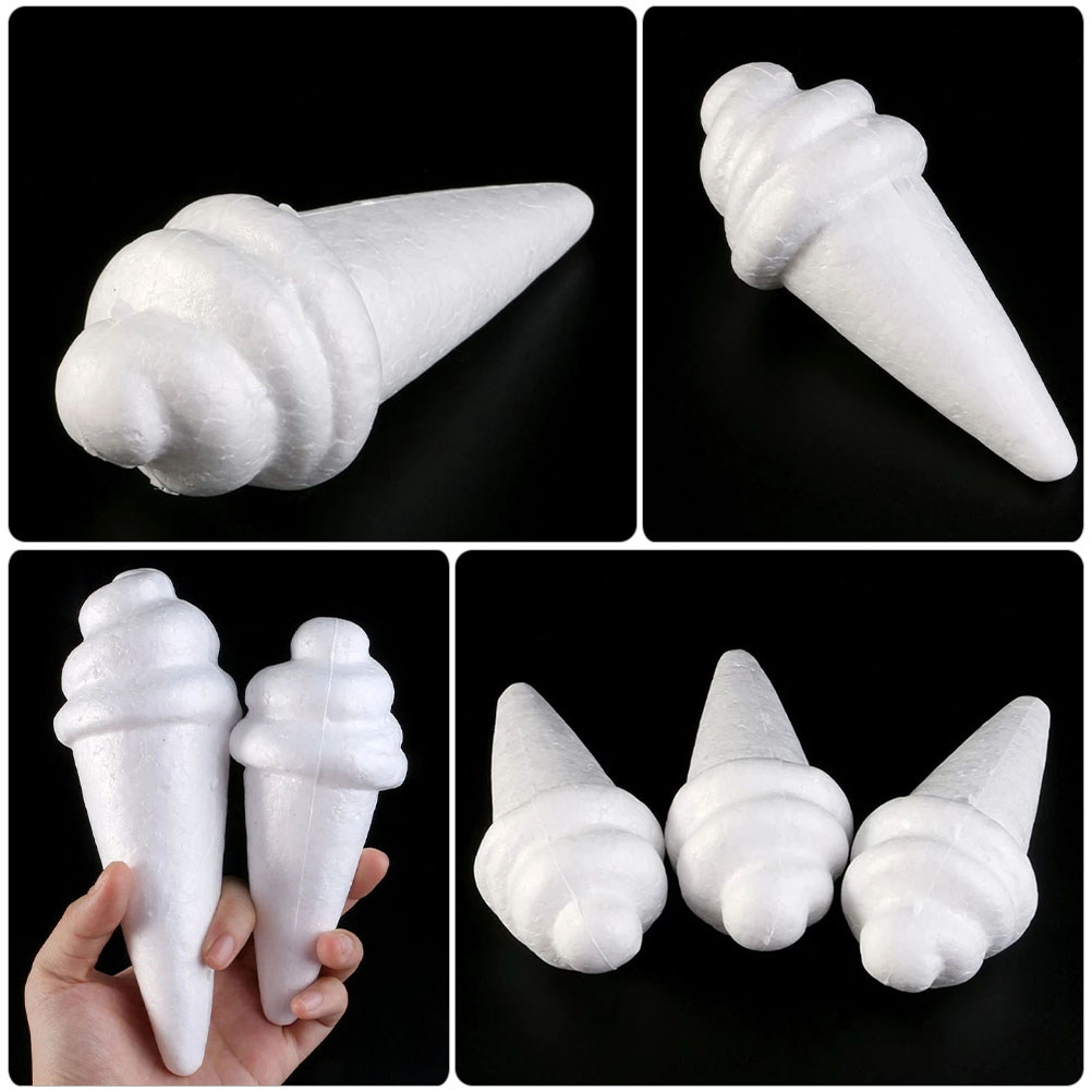 8Pcs Unfinished Ice Cream Foam - Art Craft Kids 评论和价格