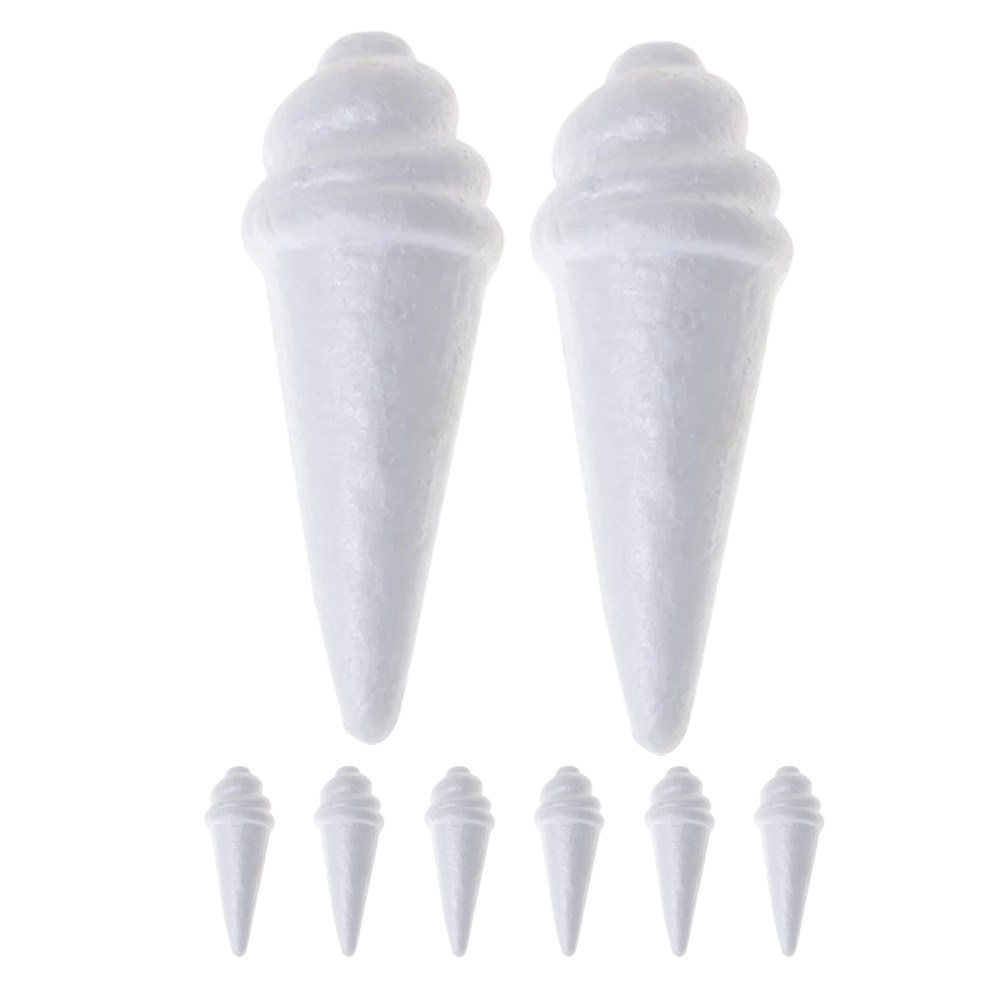 8Pcs Unfinished Ice Cream Foam - Art Craft Kids 评论和价格