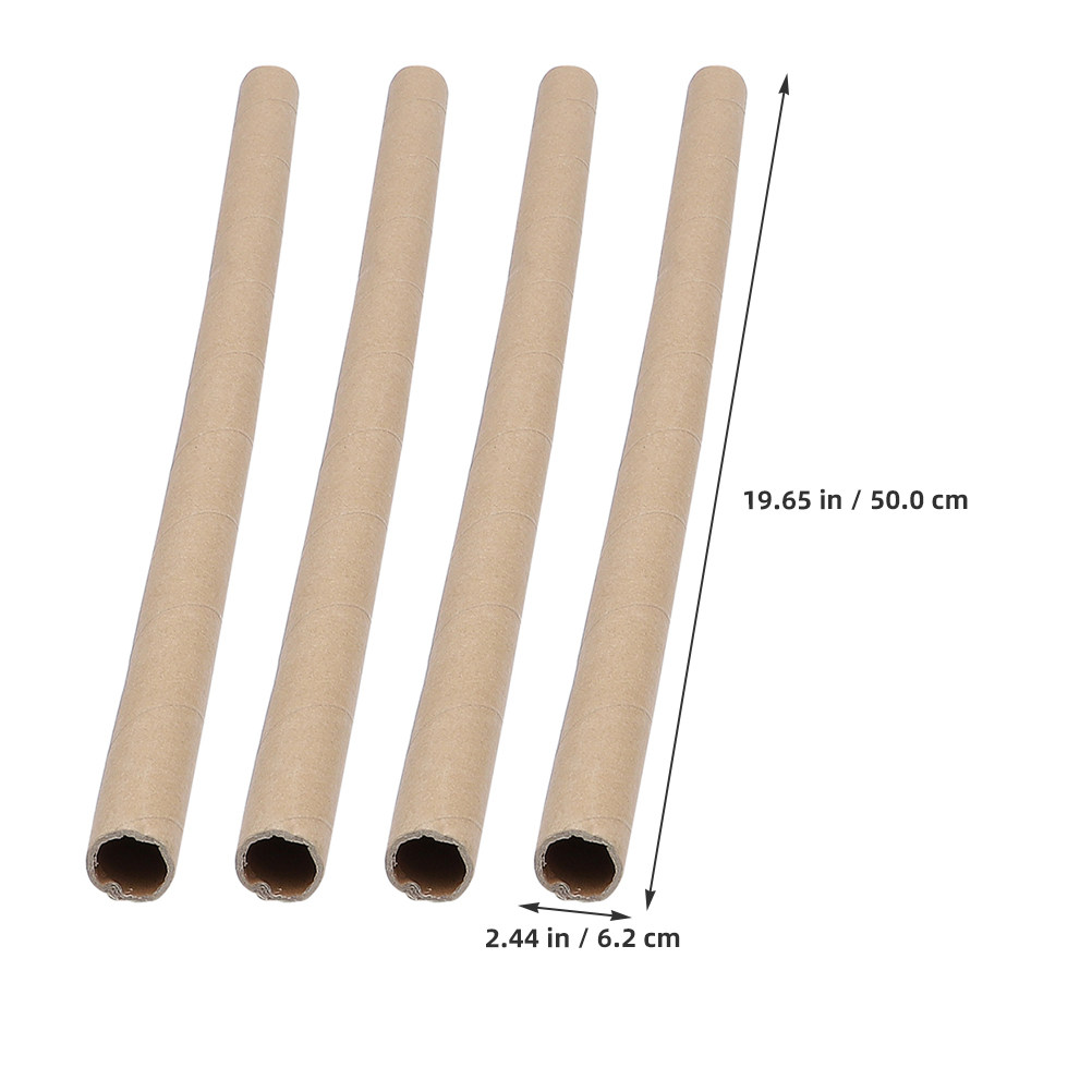 4Pcs Thick Paper Roll Tube Bla - Art Craft School 评论和价格