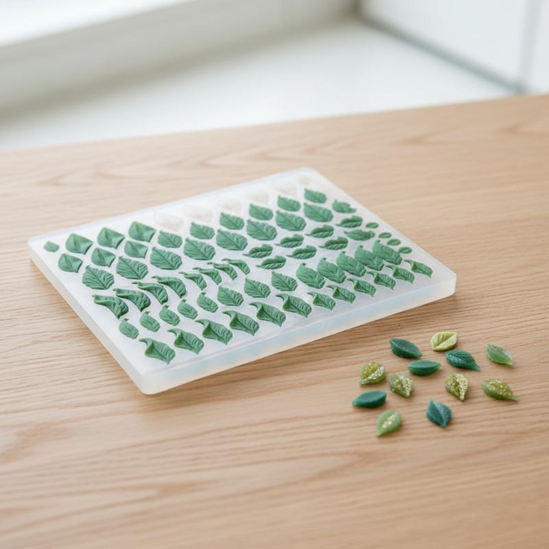 Miniature Leaf Silicone Mold 3 - Art Craft Clay 评论和价格