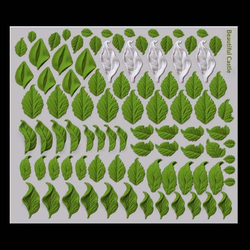 Miniature Leaf Silicone Mold 3 - Art Craft Clay 评论和价格