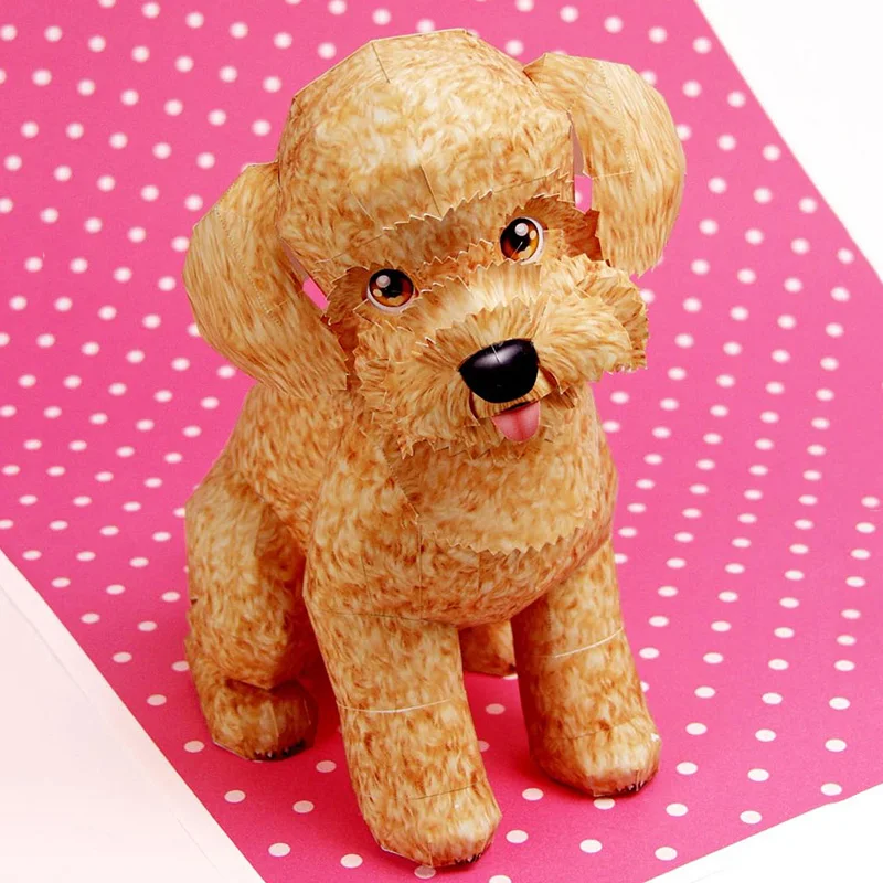 Toy Poodle Dog Folding Origami - Art And Craft Nature 评论和价格