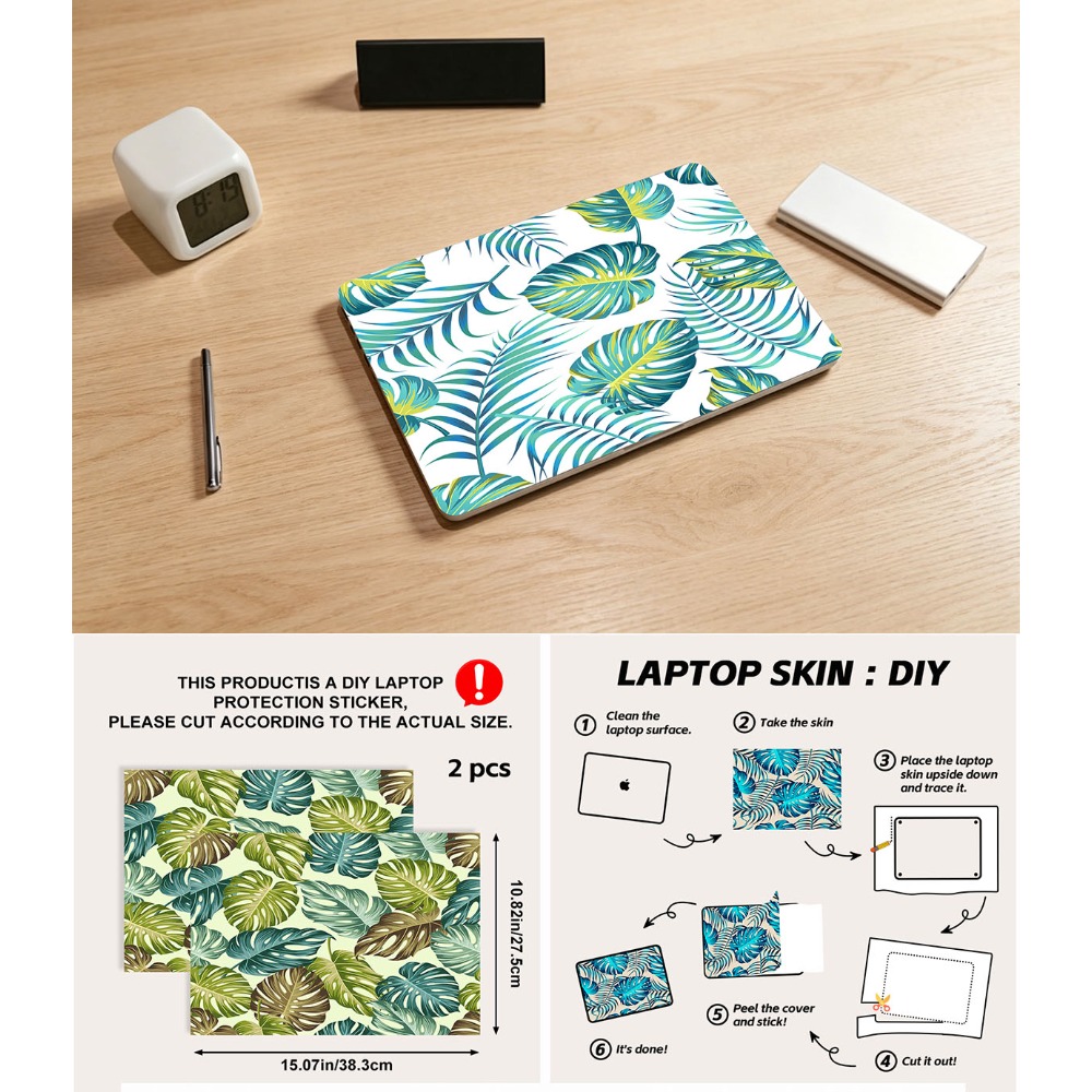 2Pcs Pack Tropical Palm Monste - Art Craft Notebook 评论和价格
