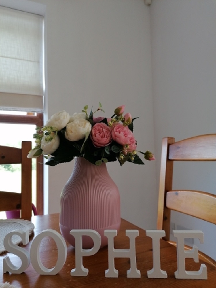 1pc 8CM White Wooden Letter En - Art Craft Letter A 评论和价格