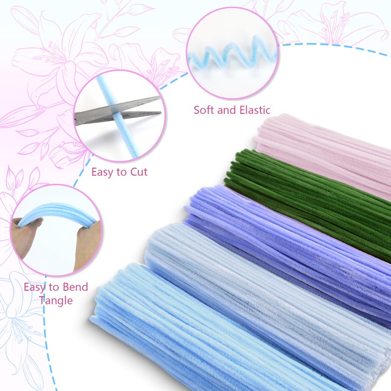 Pipe Cleaners Chenille Stems J - Art Craft Kids 评论和价格