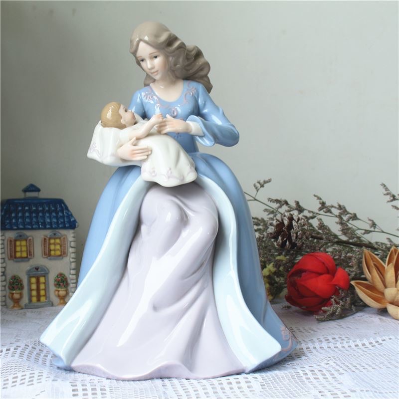 xx-Europe Mother Child Ceramic - Art Craft Mother'S Day 评论和价格