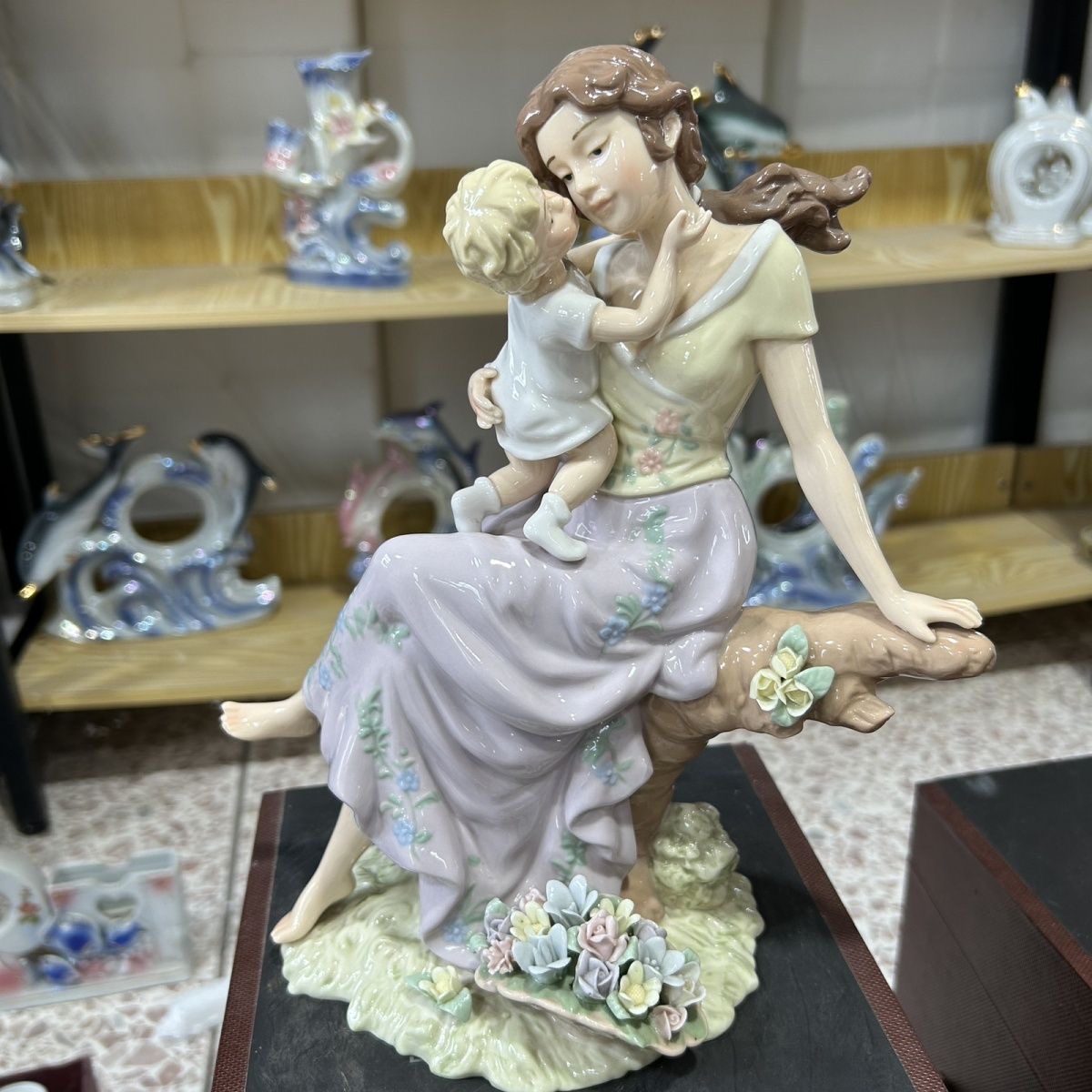 xx-Europe Mother Child Ceramic - Art Craft Mother'S Day 评论和价格