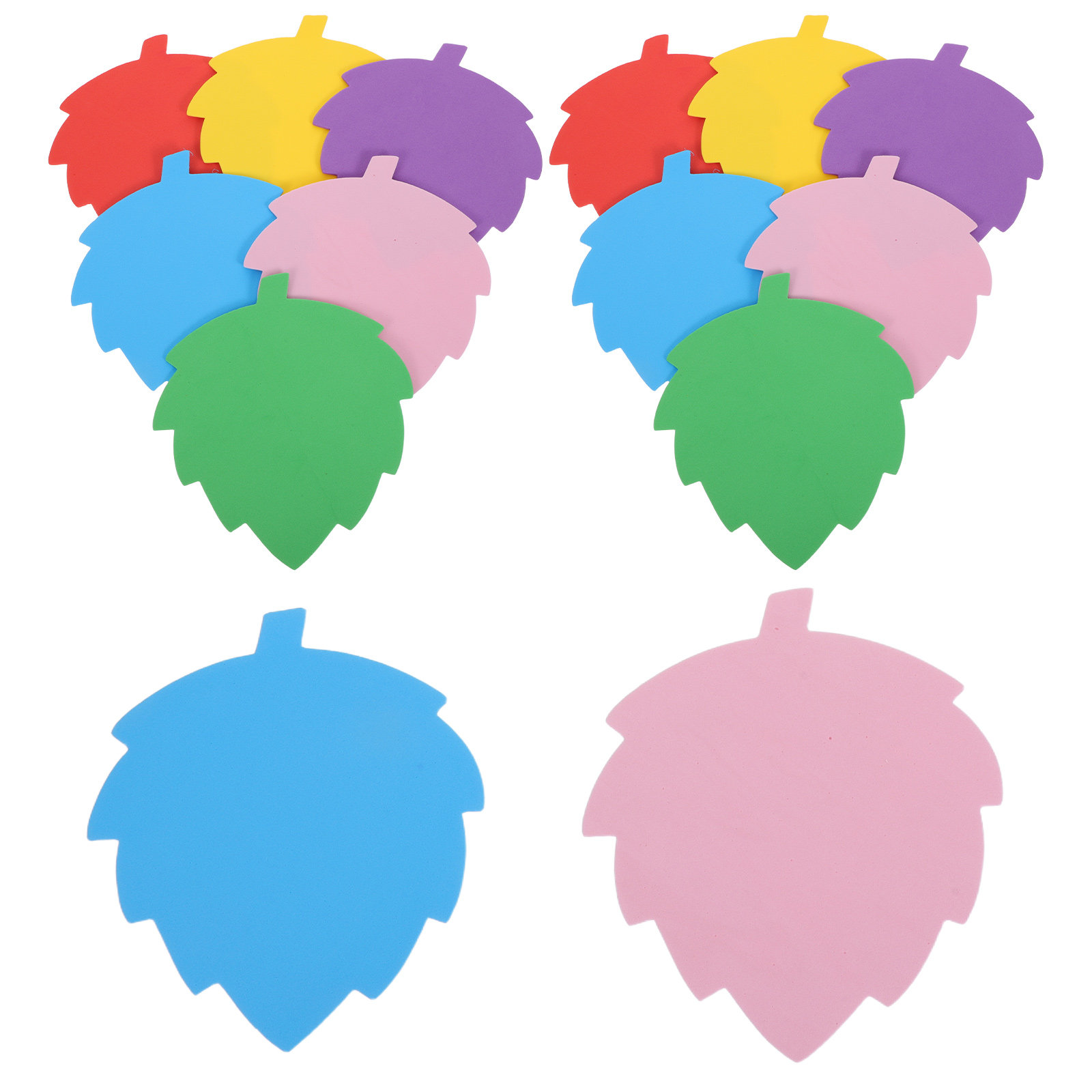 72Pcs Colorful Foam Leaf Shape - Art Craft Kids 评论和价格