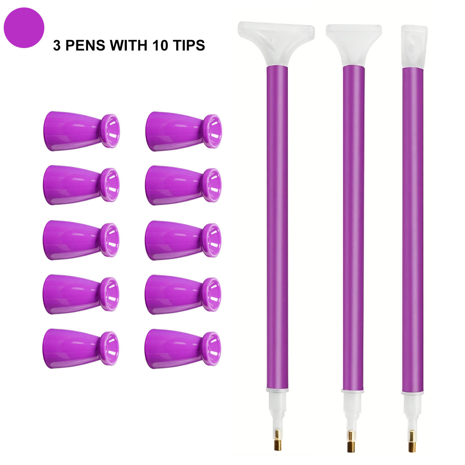 10 Silicone Tips & 3 Pens Diam - Art Craft Kit 评论和价格