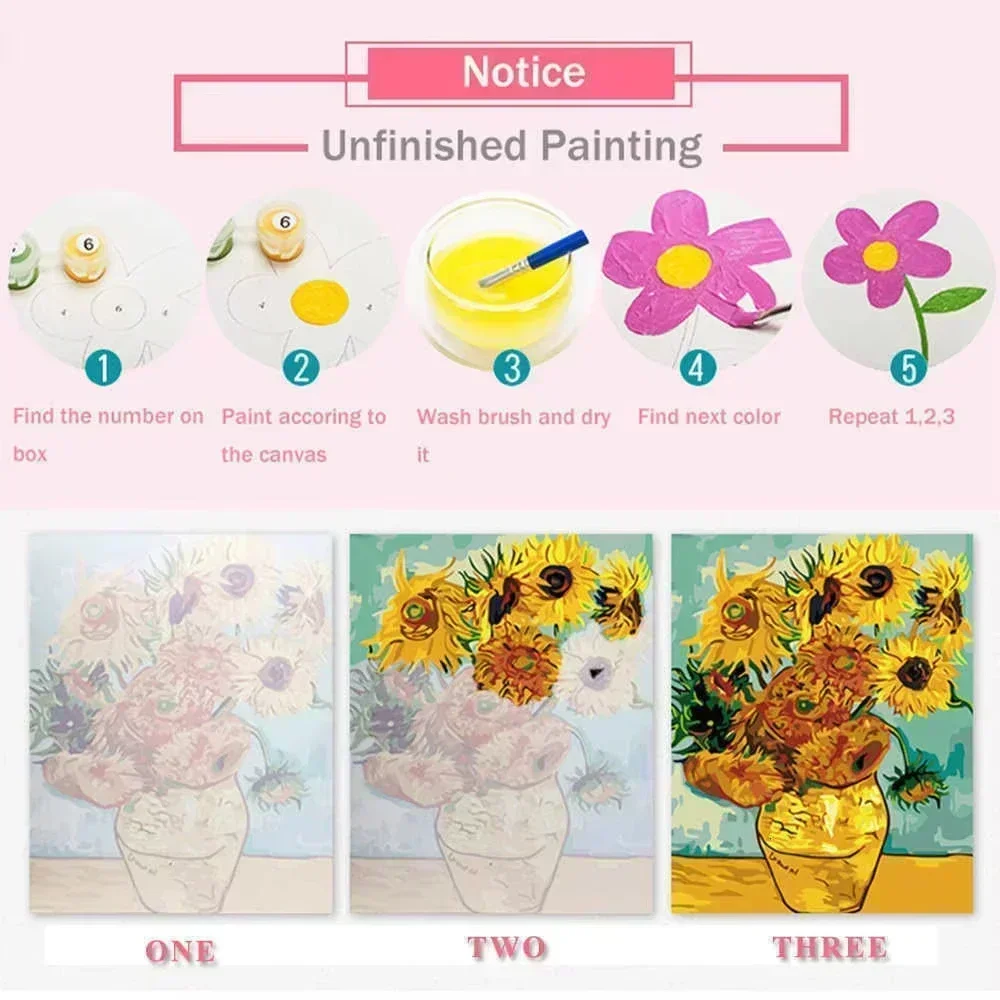 40x40cm Painting By Numbers Ad - Art Craft Game 评论和价格