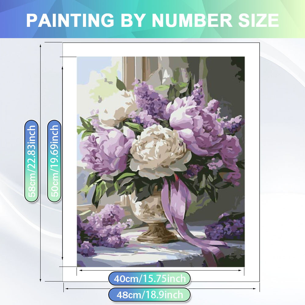HUACAN Painting By Numbers Adu - Art Craft Rose 评论和价格