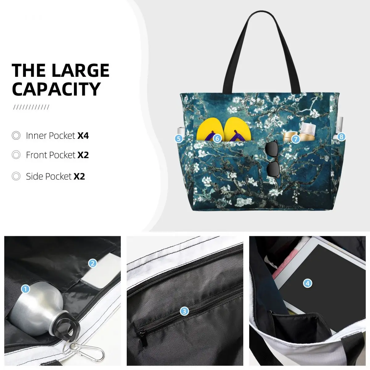 Custom Van Gogh Almond Blossom - Art Portfolio Bag 评论和价格
