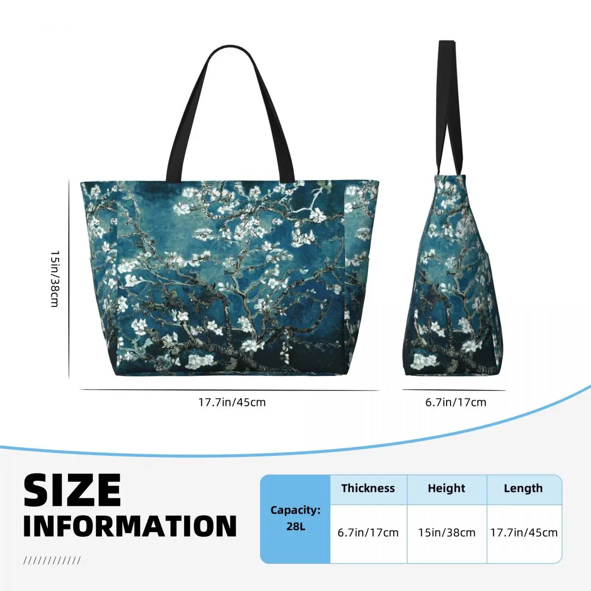 Custom Van Gogh Almond Blossom - Art Portfolio Bag 评论和价格