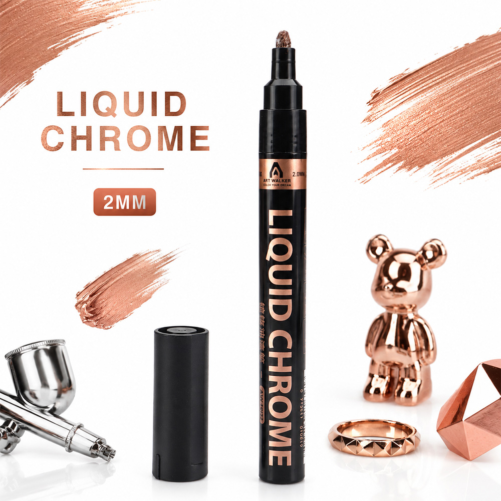 2mm Liquid Chrome Marker High  - Art Craft Rose 评论和价格