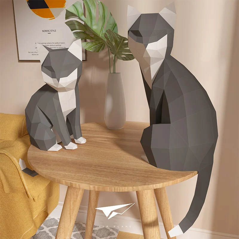 1 Pair Lovers Cat Animal Decor - Art And Craft Nature 评论和价格