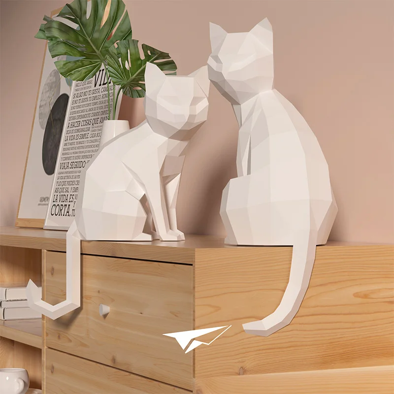 1 Pair Lovers Cat Animal Decor - Art And Craft Nature 评论和价格
