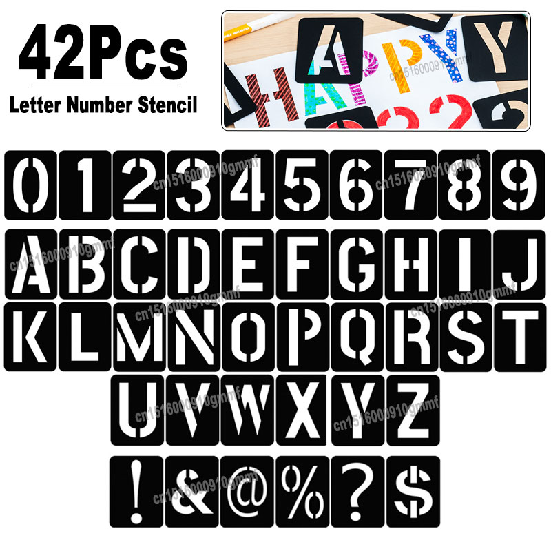42Pcs Reusable Plastic Alphabe - Art Craft Letter A 评论和价格