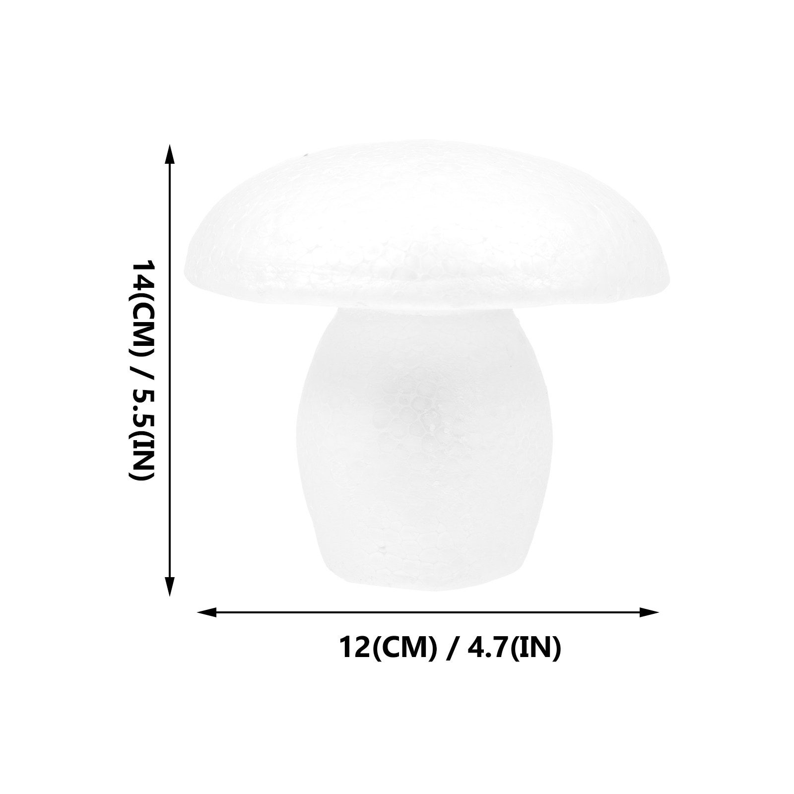 5Pcs White Foam Mushroom Cutou - Art Craft Party 评论和价格