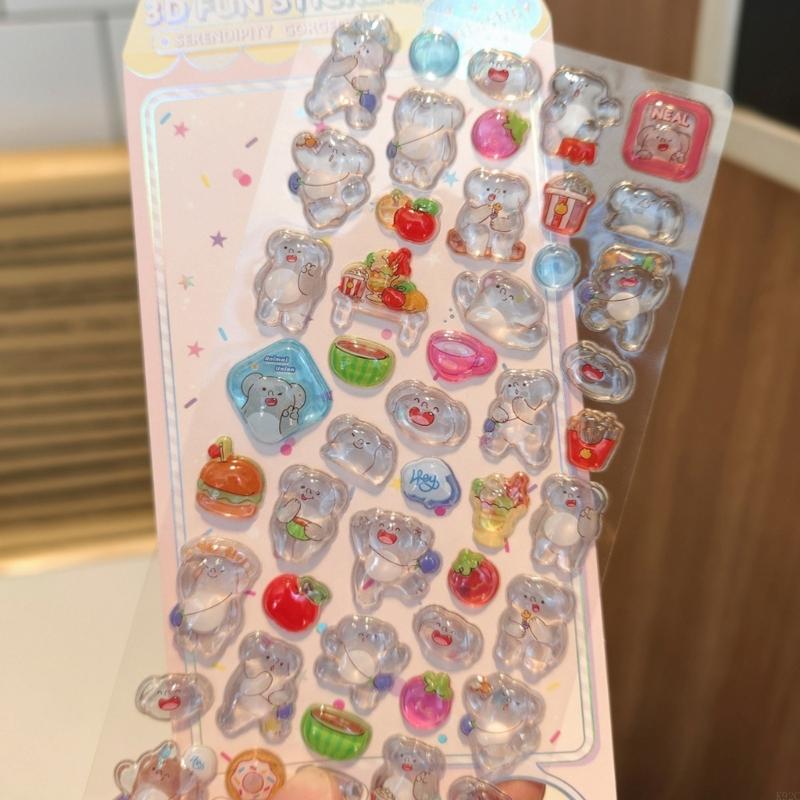 Embossed Animal Sticker Adhesi - Art Craft Notebook 评论和价格