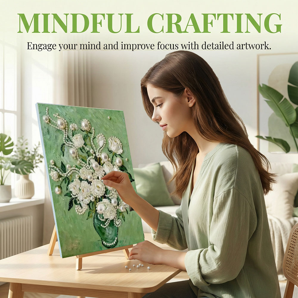 Huacan DIY Pearl Art Painting  - Art Craft Rose 评论和价格