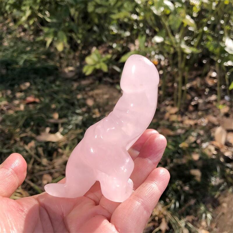 1PCS Natural Rose Quartz Carto - Art Craft Rose 评论和价格
