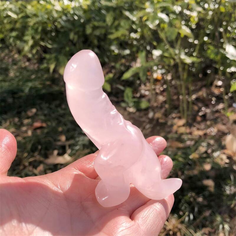 1PCS Natural Rose Quartz Carto - Art Craft Rose 评论和价格