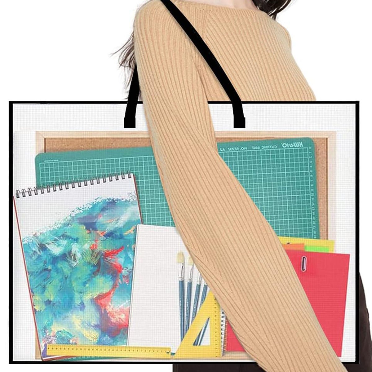 Latest ABBQ-2 Pack 19X25 Inche - Art Portfolio Bag 评论和价格