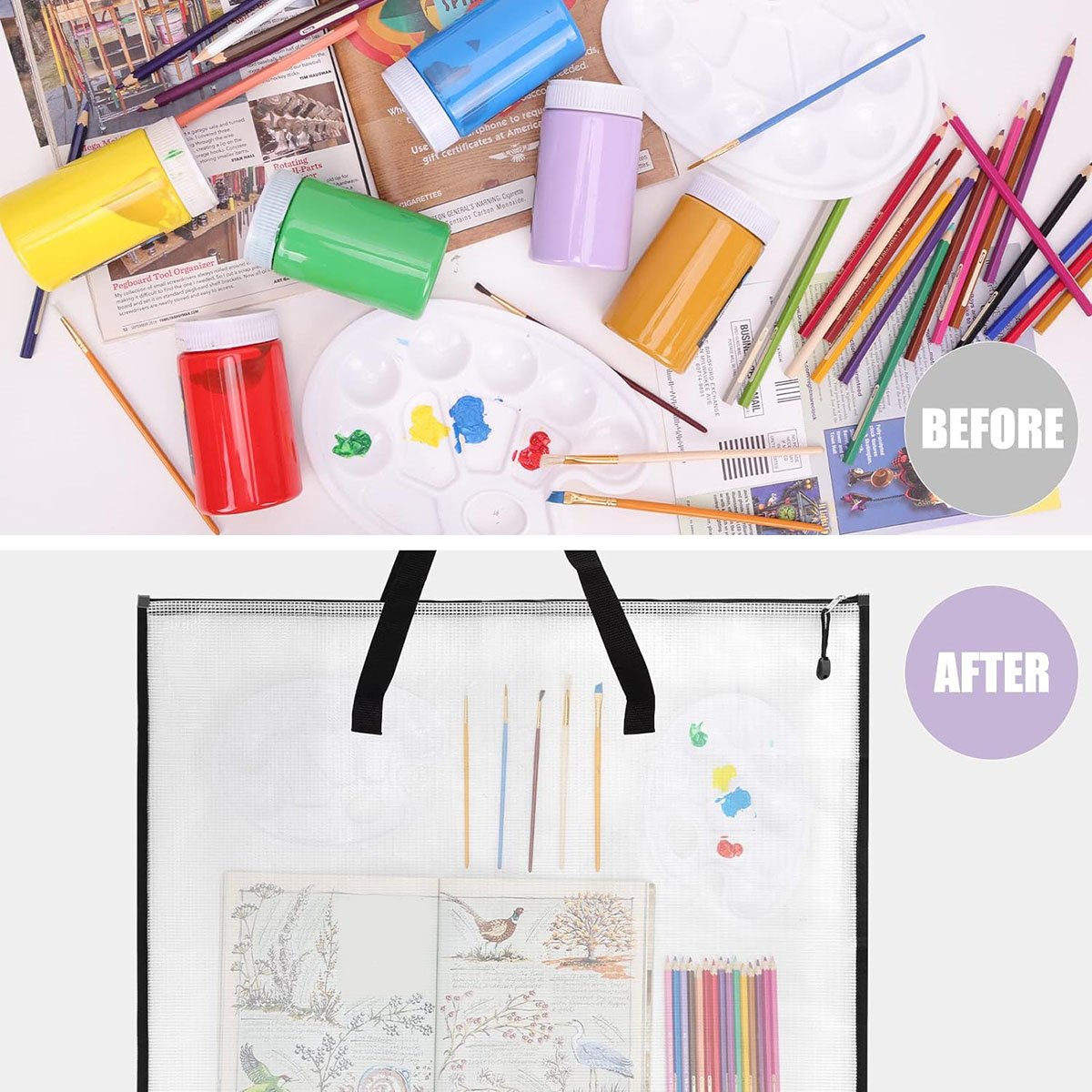 Latest ABBQ-2 Pack 19X25 Inche - Art Portfolio Bag 评论和价格