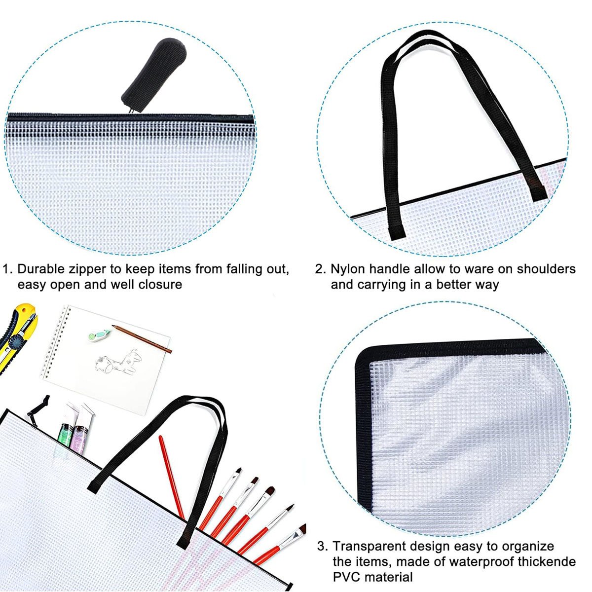 Latest ABBQ-2 Pack 19X25 Inche - Art Portfolio Bag 评论和价格